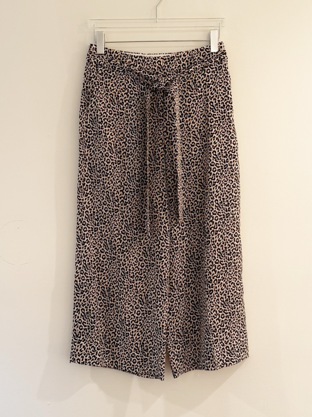 J. Crew Wide-Leg Cropped Leopard-Print Silk Pants - Picture 11 of 12